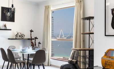 Full Sea & Dubai Eye View! 1BR Serviced Apt